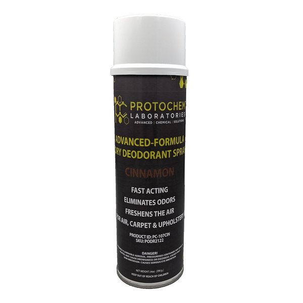 Protochem Laboratories Cinnamon Dual Dry Deodorant Odor Neutralizer, 14 oz., EA1 PC-107CIN-1